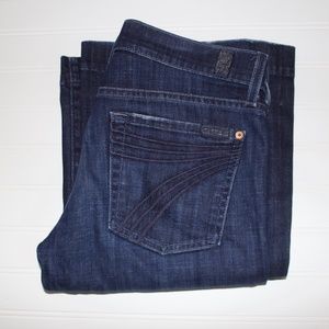 7 For All Mankind Dojo Dark Print & Wash Bootcut